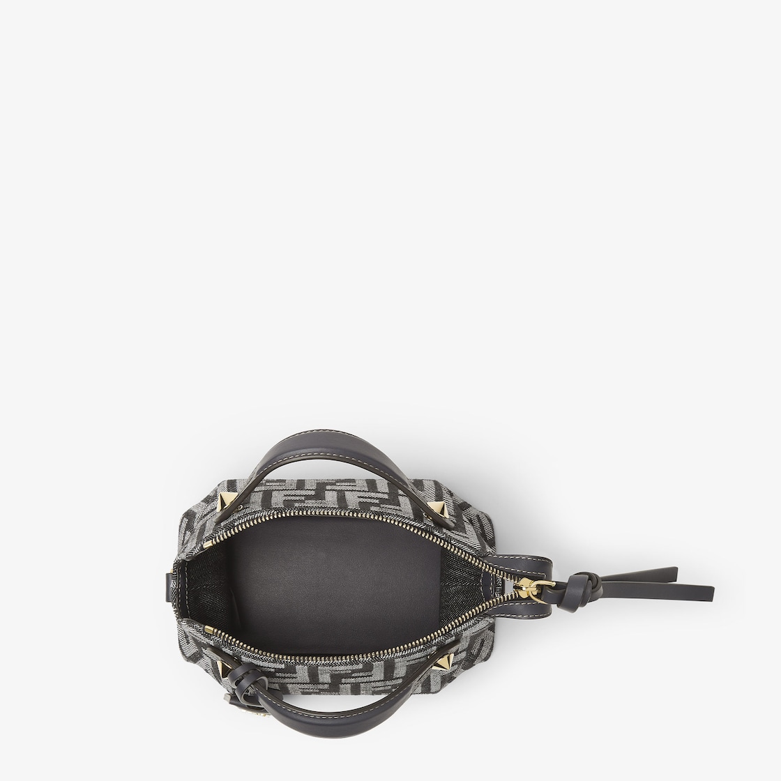 FENDI By The Way Soft Mini Dark blue denim-effect FF jacquard mini-bag - Image 4